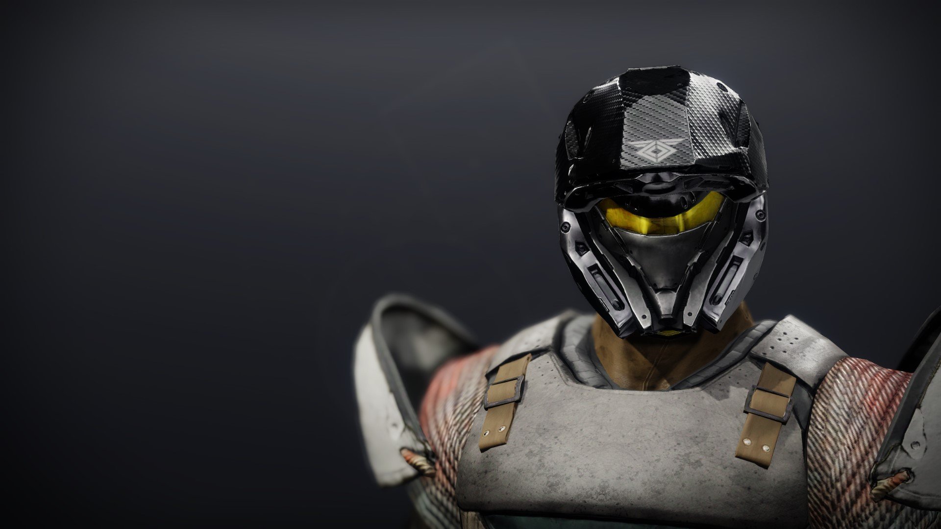 An in-game render of the Warmind's Avatar Helm.