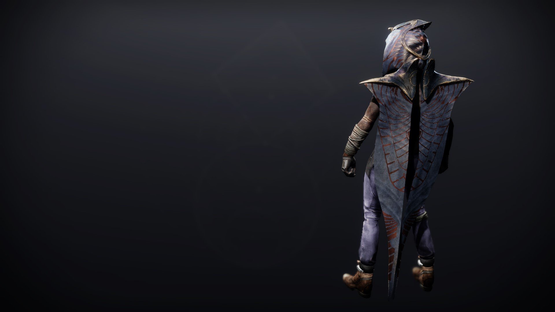 An in-game render of the Pyrrhic Ascent Cloak.