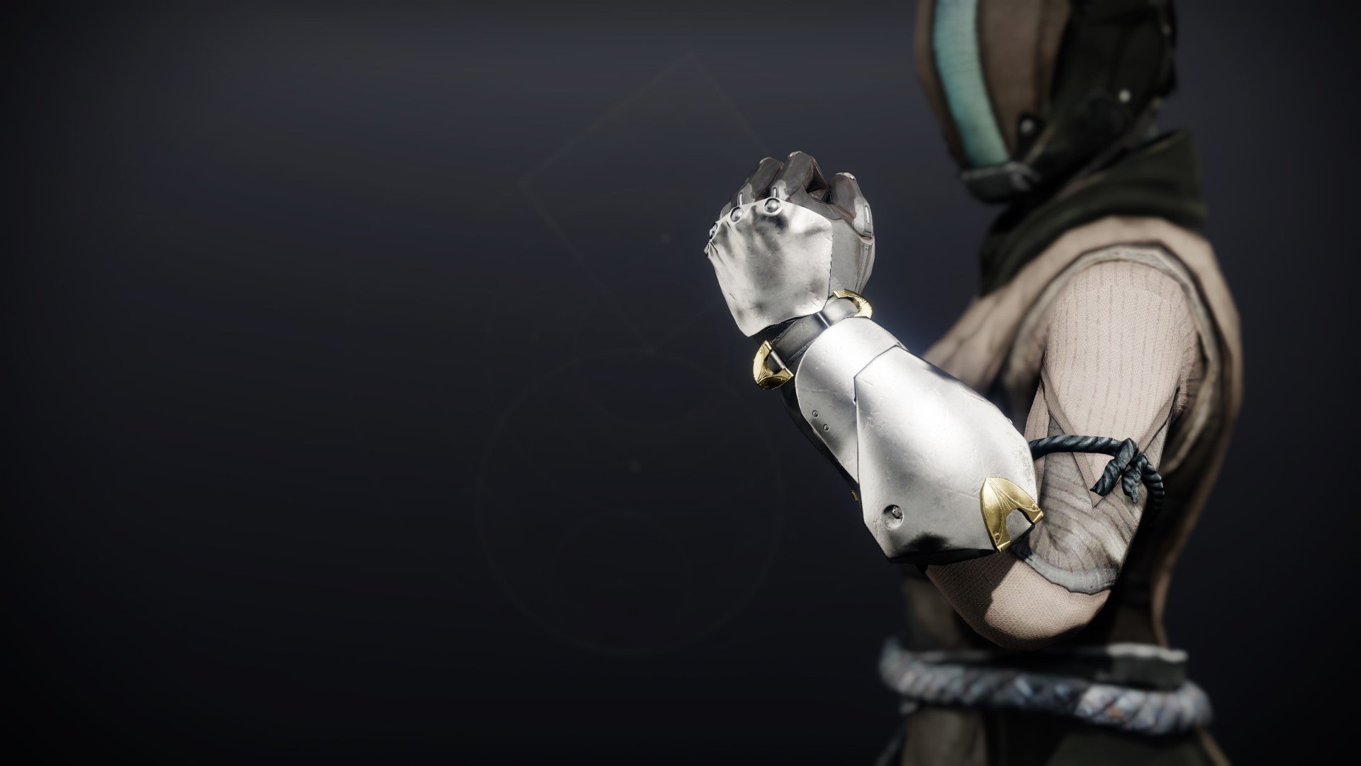 An in-game render of the Reverie Dawn Gloves.