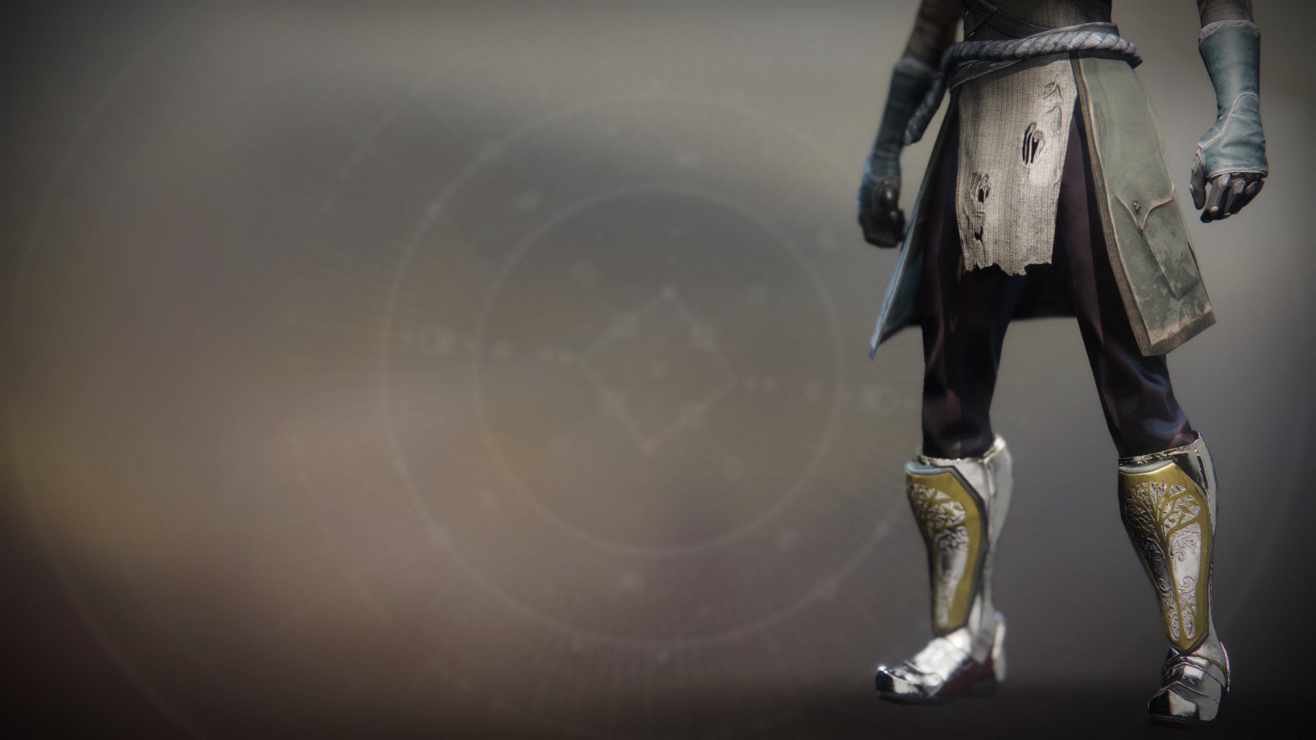 An in-game render of the Iron Truage Legs.