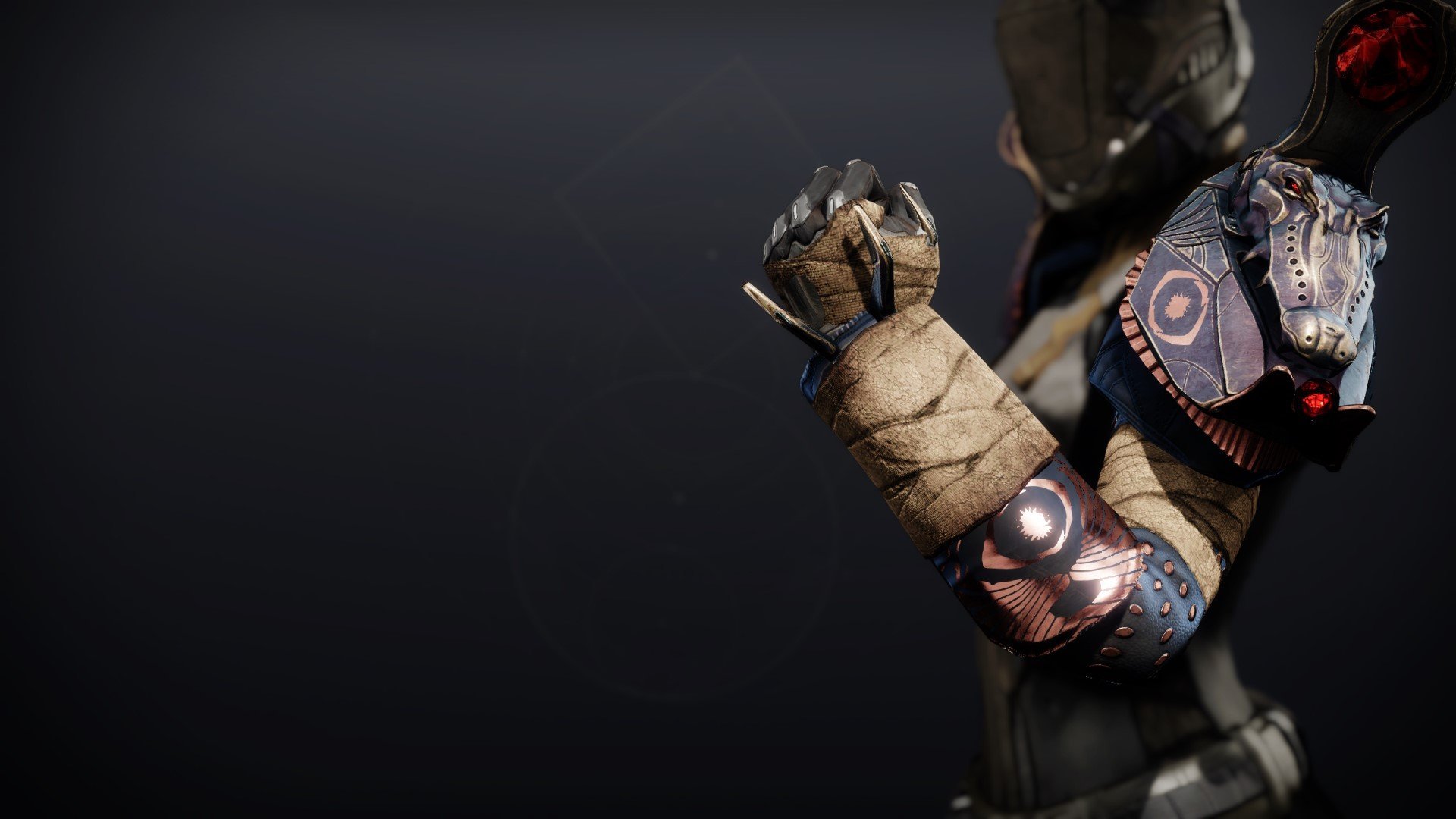 An in-game render of the Pyrrhic Ascent Gauntlets.