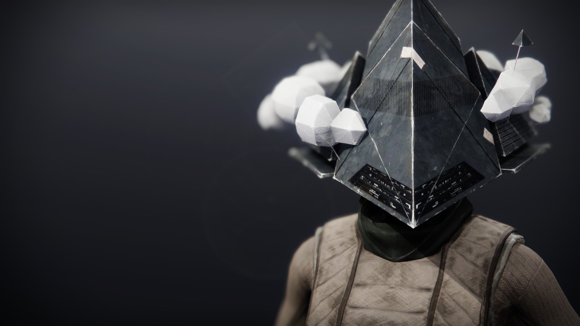 An in-game render of the Pyramid Mask.