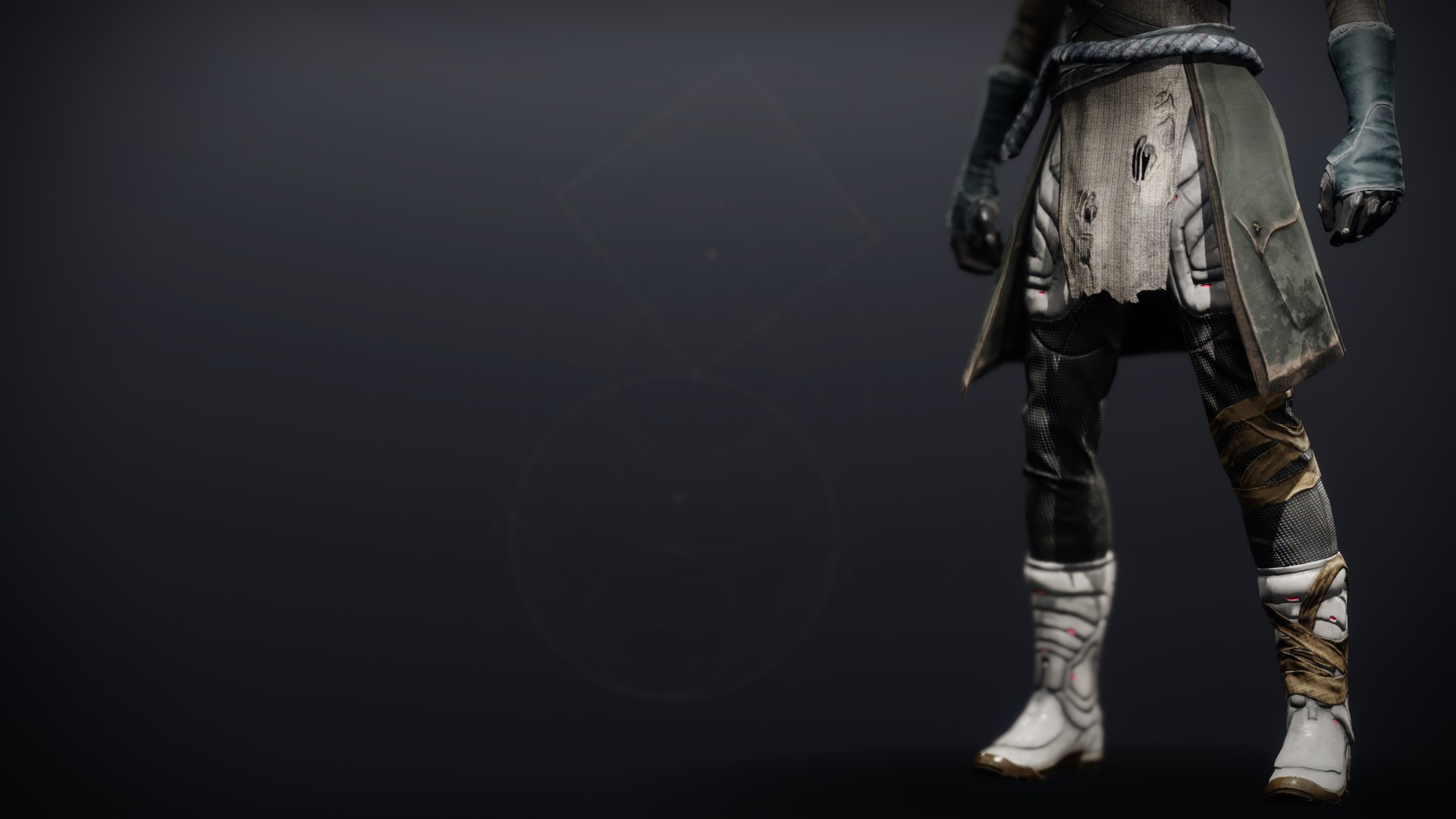 An in-game render of the Wild Hunt Boots.