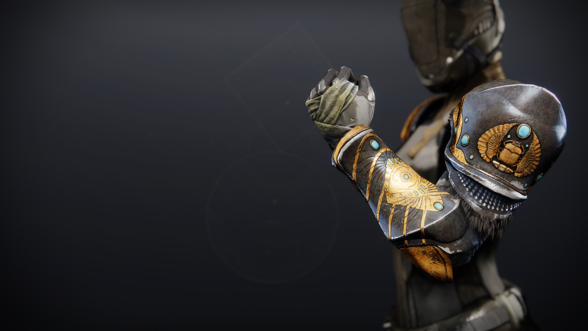 An in-game render of the Atavistic Idol Gauntlets.