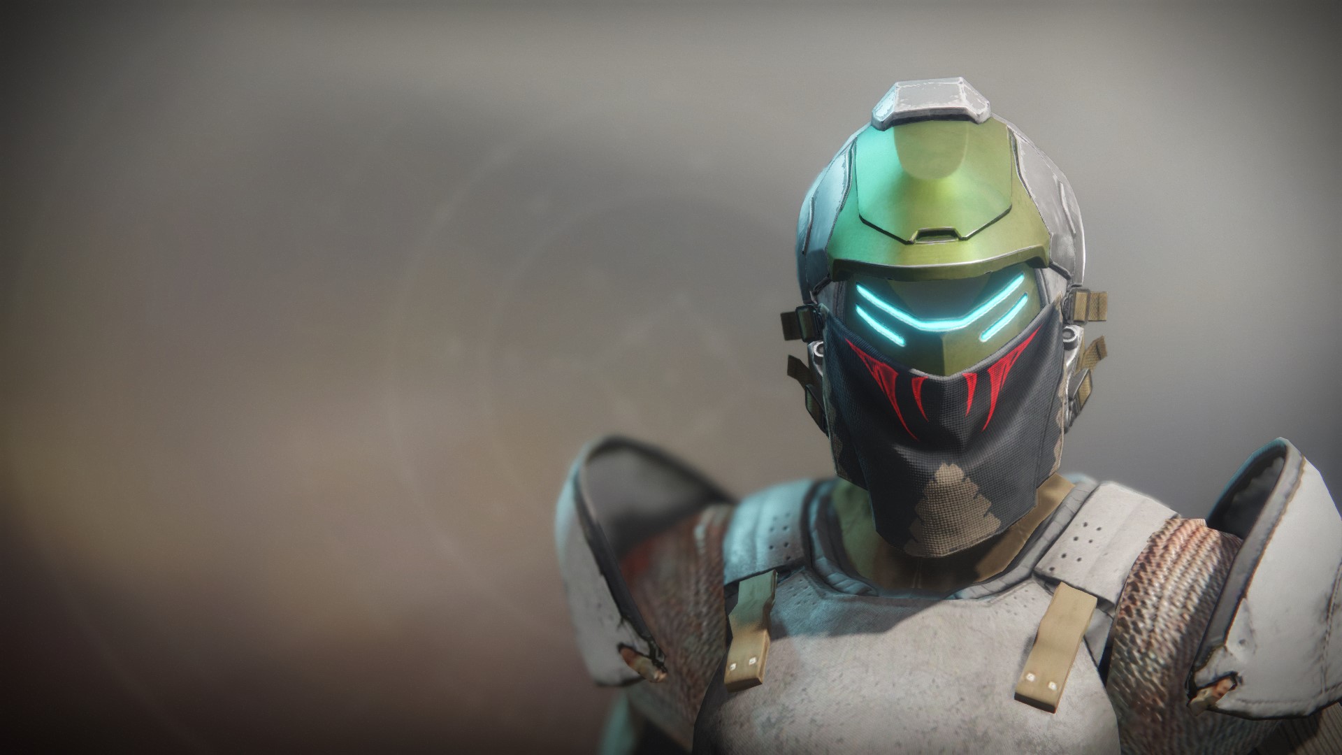 An in-game render of the Notorious Invader Helm.