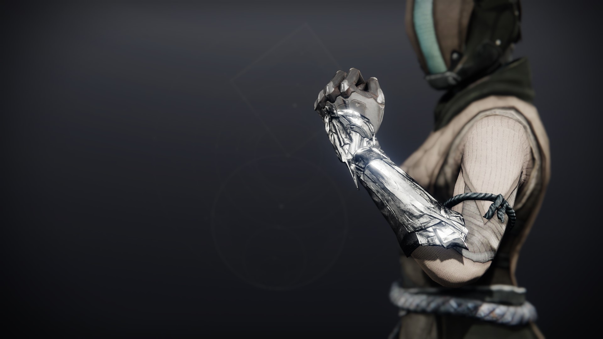 An in-game render of the Corrupting Echo Gloves.