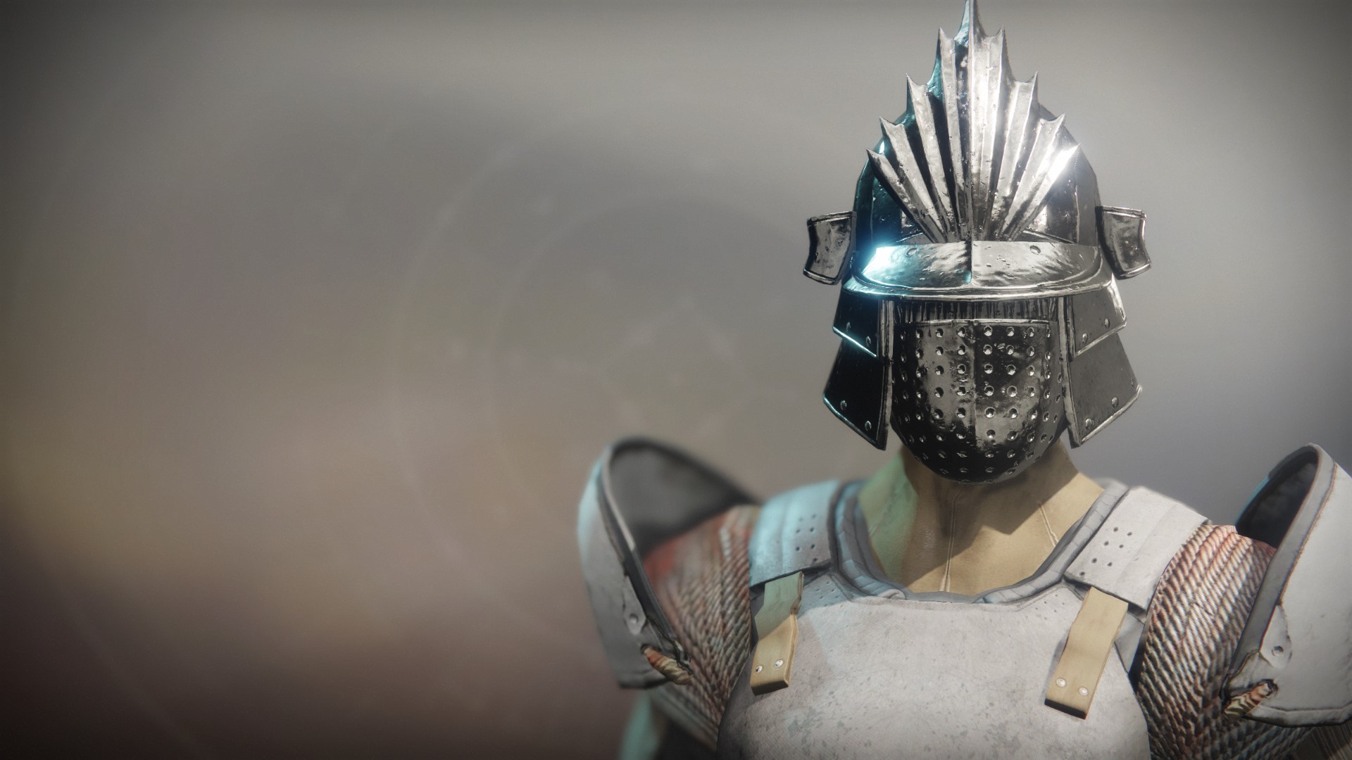 An in-game render of the Bretomart's Iron Helm.