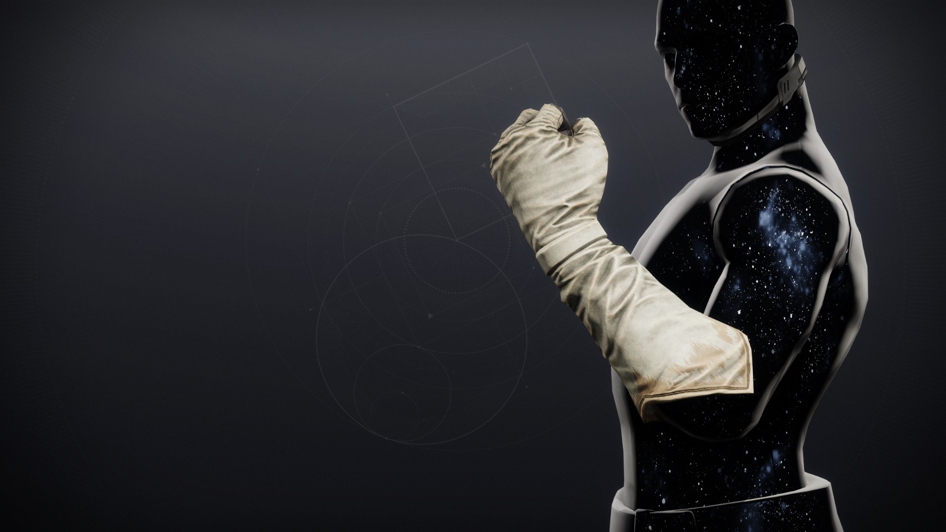 An in-game render of the Veiled Tithes Gloves.