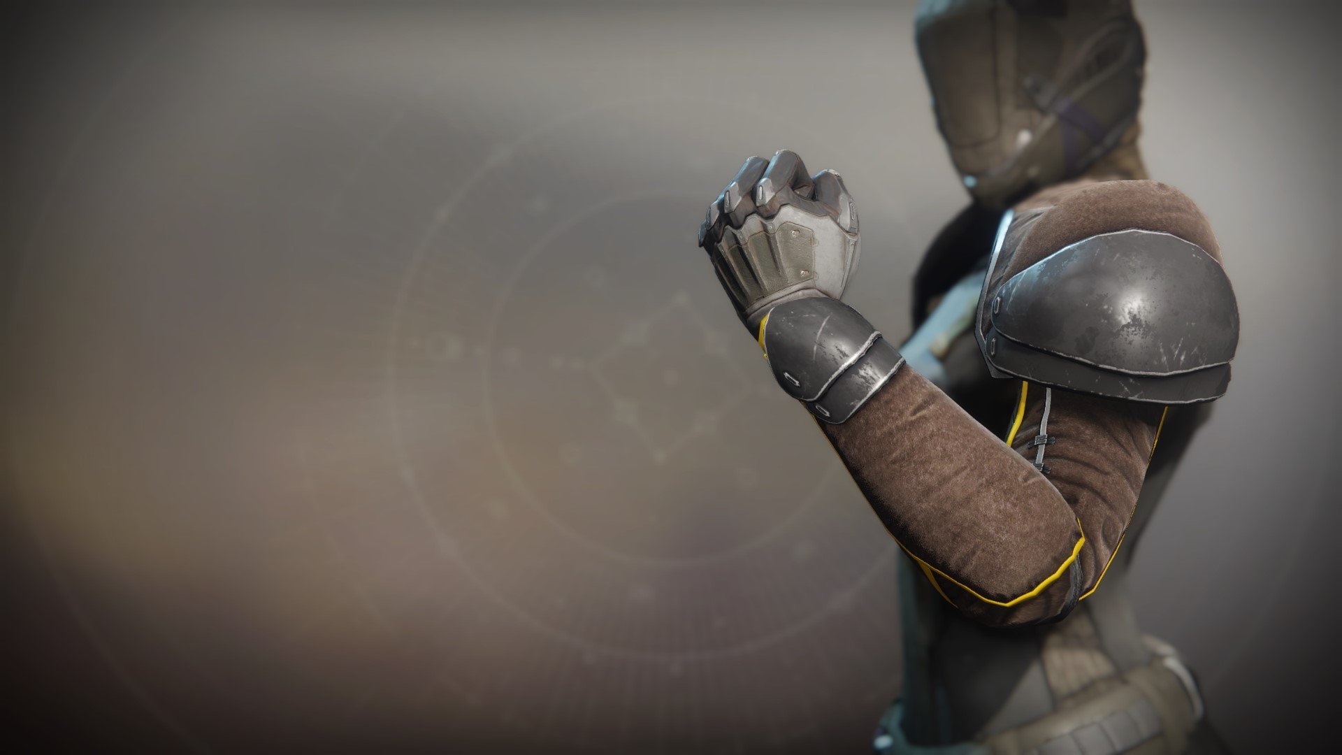 An in-game render of the Seventh Seraph Gauntlets.