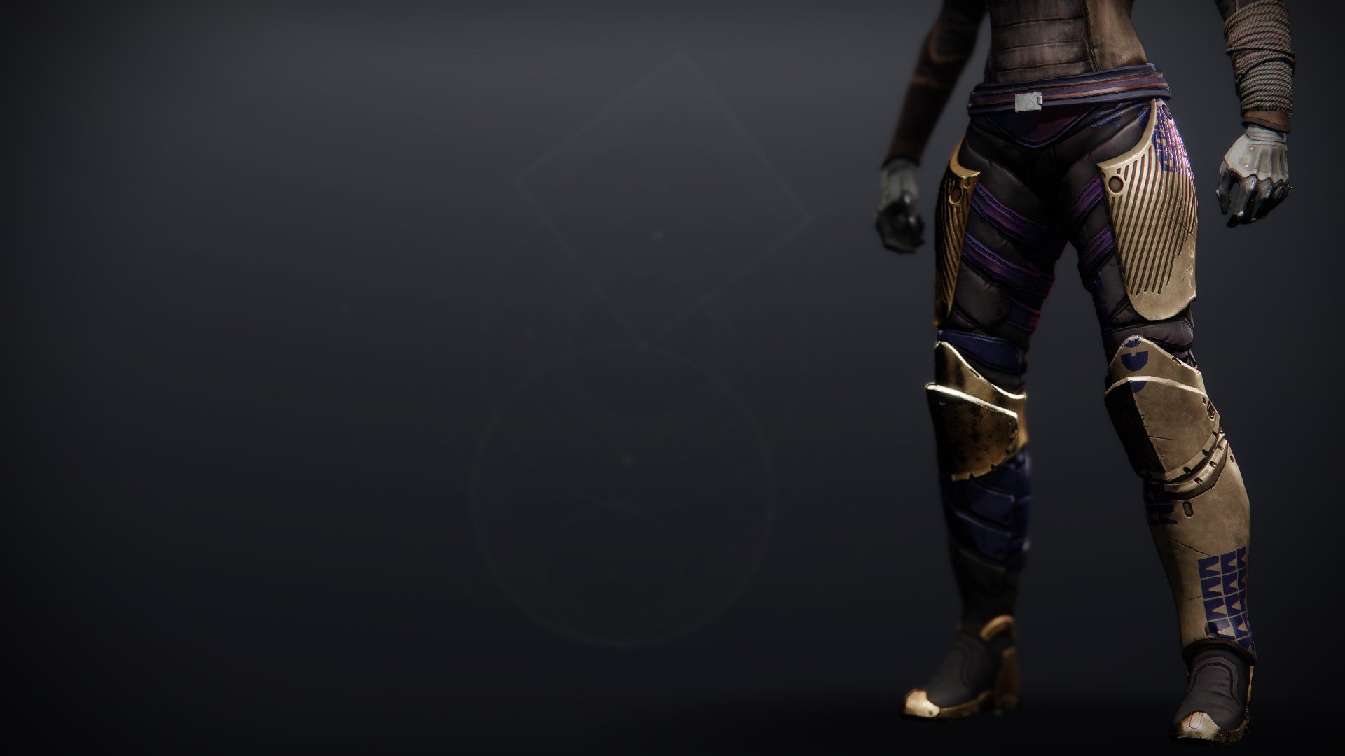An in-game render of the Tusked Allegiance Strides.