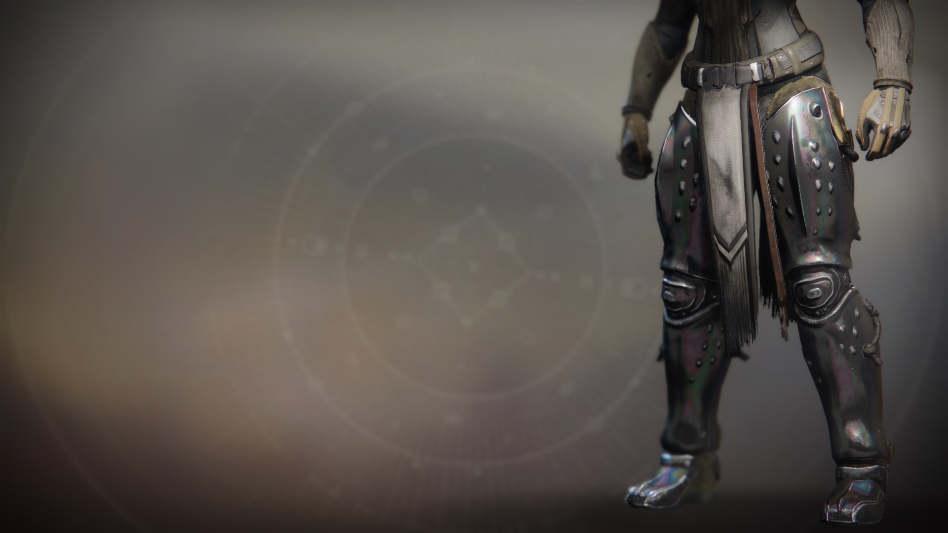 An in-game render of the Greaves of Nohr.