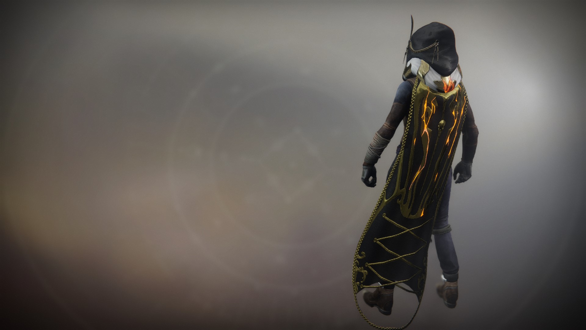An in-game render of the Solstice Cloak (Magnificent).