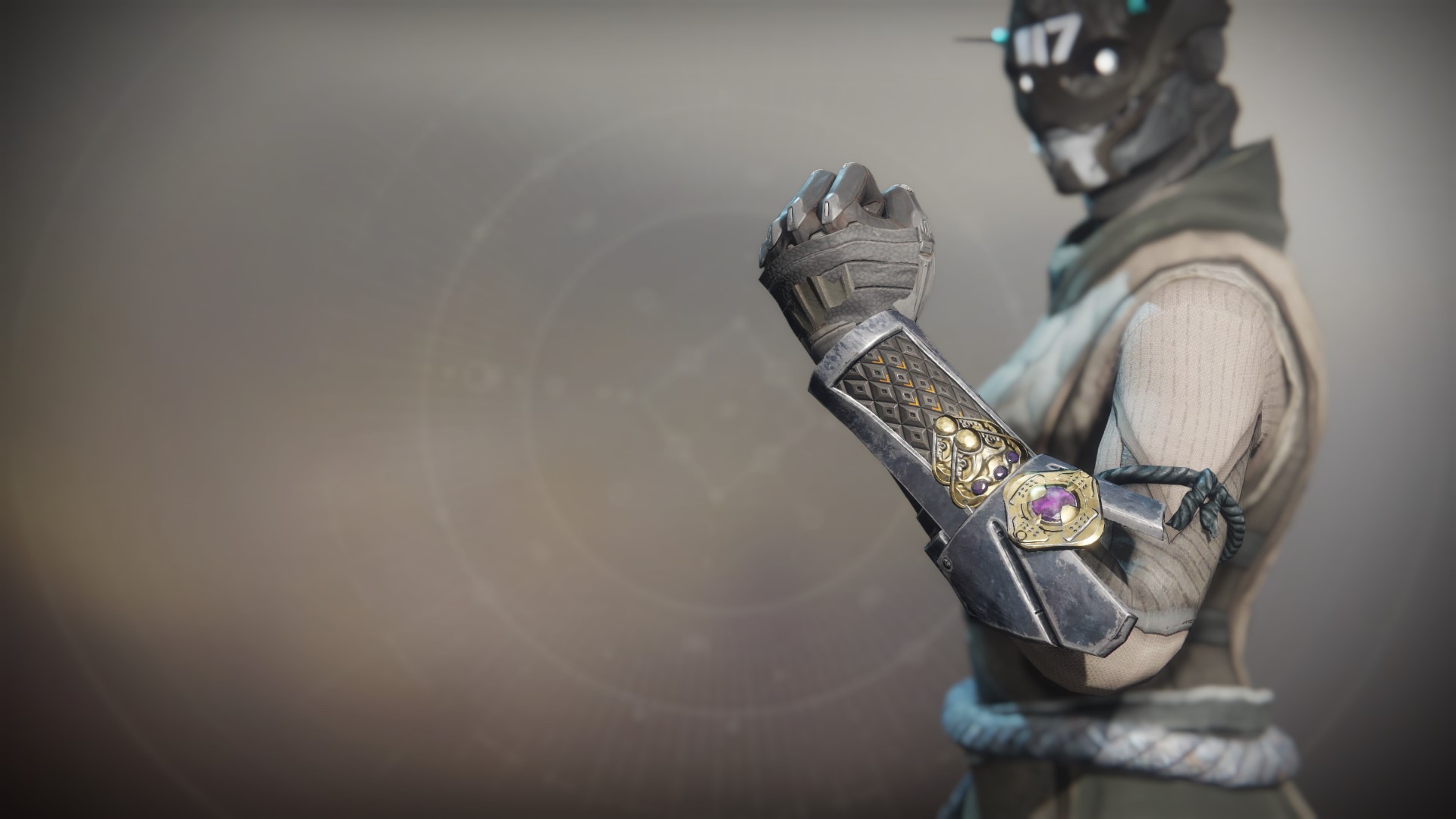 An in-game render of the Opulent Scholar Gloves.