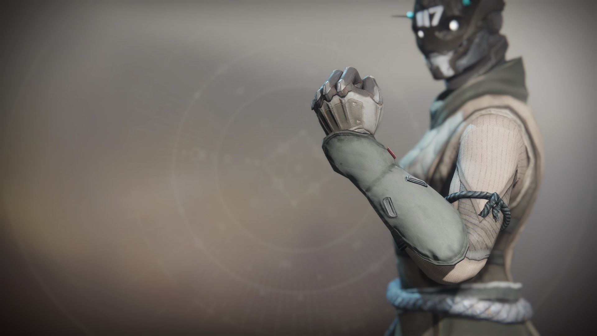 An in-game render of the Exodus Down Gloves.