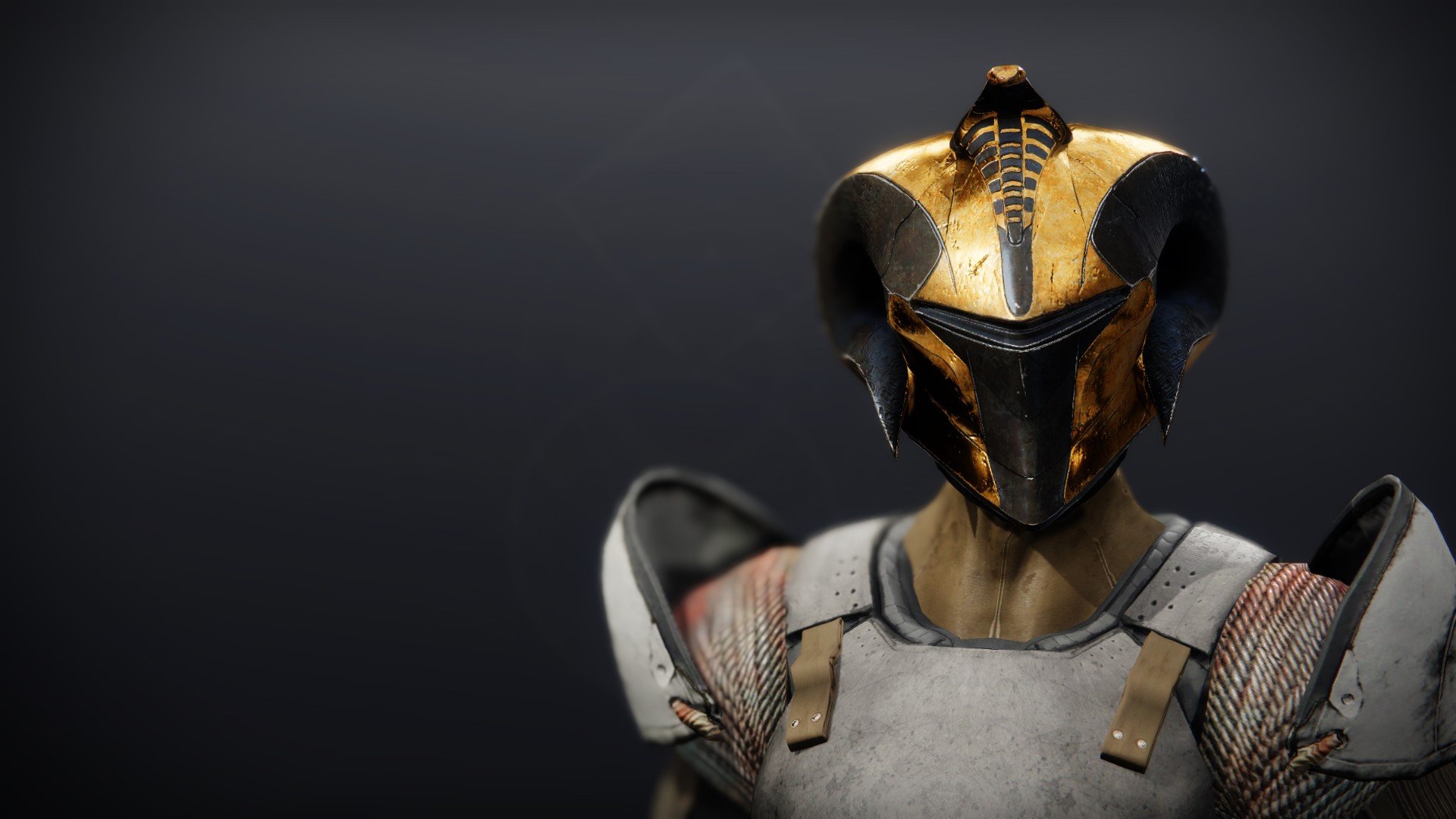 An in-game render of the Atavistic Idol Helmet.