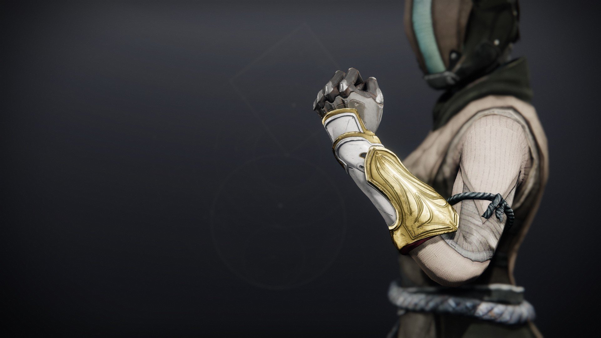 An in-game render of the Candescent Gloves.