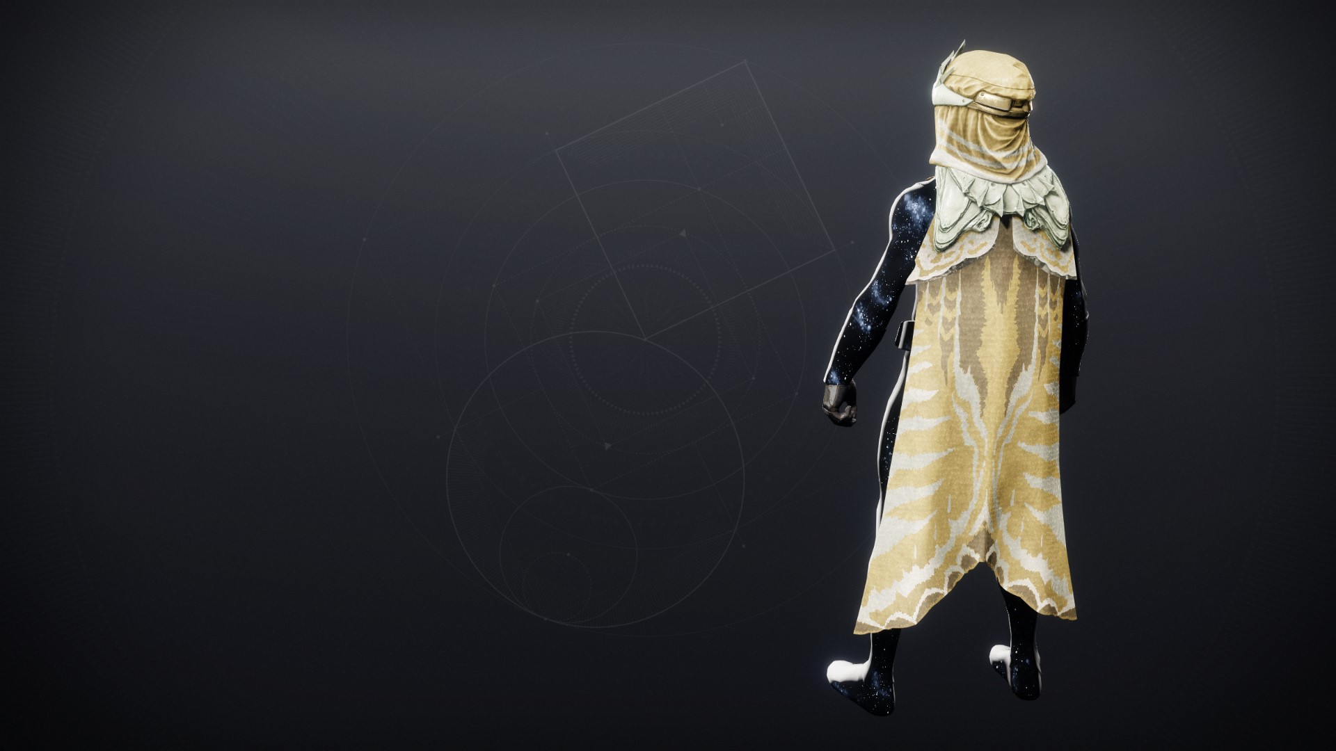 An in-game render of the Veiled Tithes Cloak.